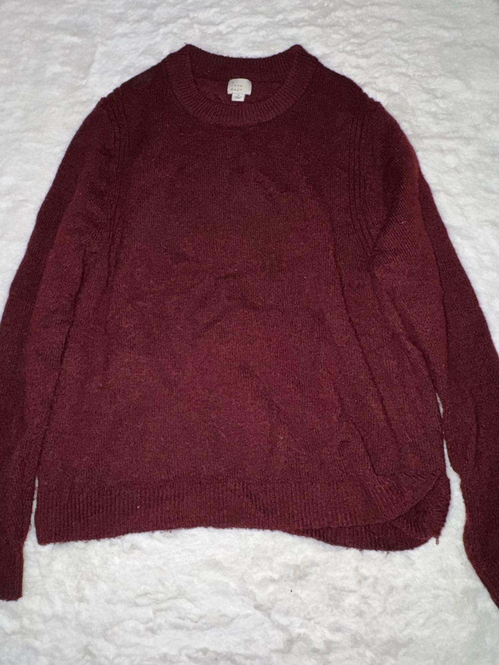 burgundy sweater